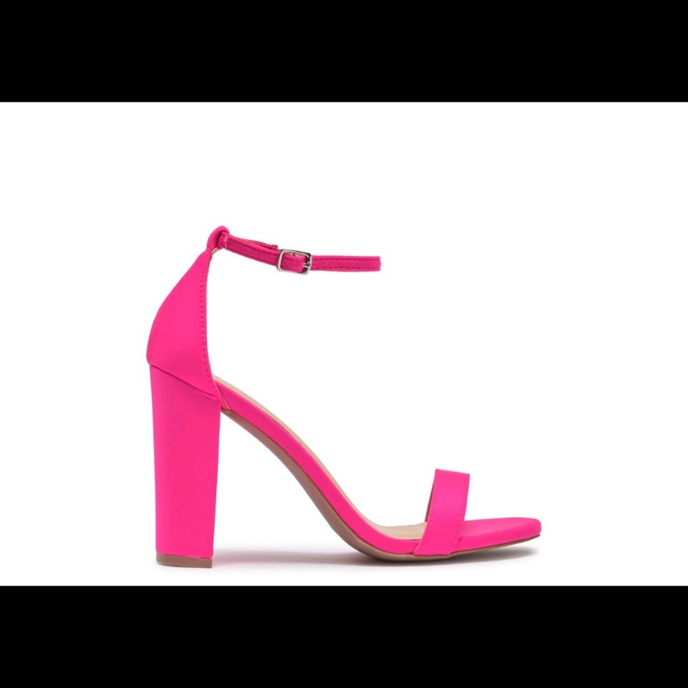 Wild Diva New Neon Pink Platform High Heels